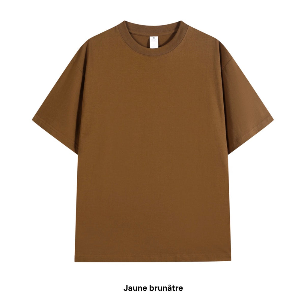 T-shirt Oversize Homme 100% Coton Épais - Coupe Streetwear Premium